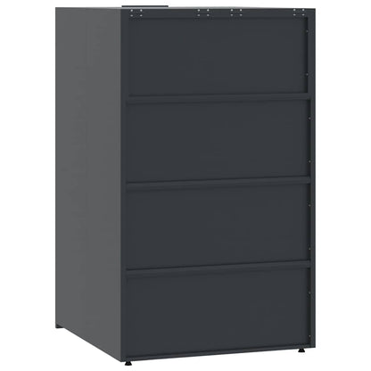 Mülltonnenbox Für 6 Tonnen 414X79X117 Cm Stahl