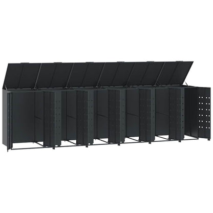 Mülltonnenbox Für 6 Tonnen 414X79X117 Cm Stahl