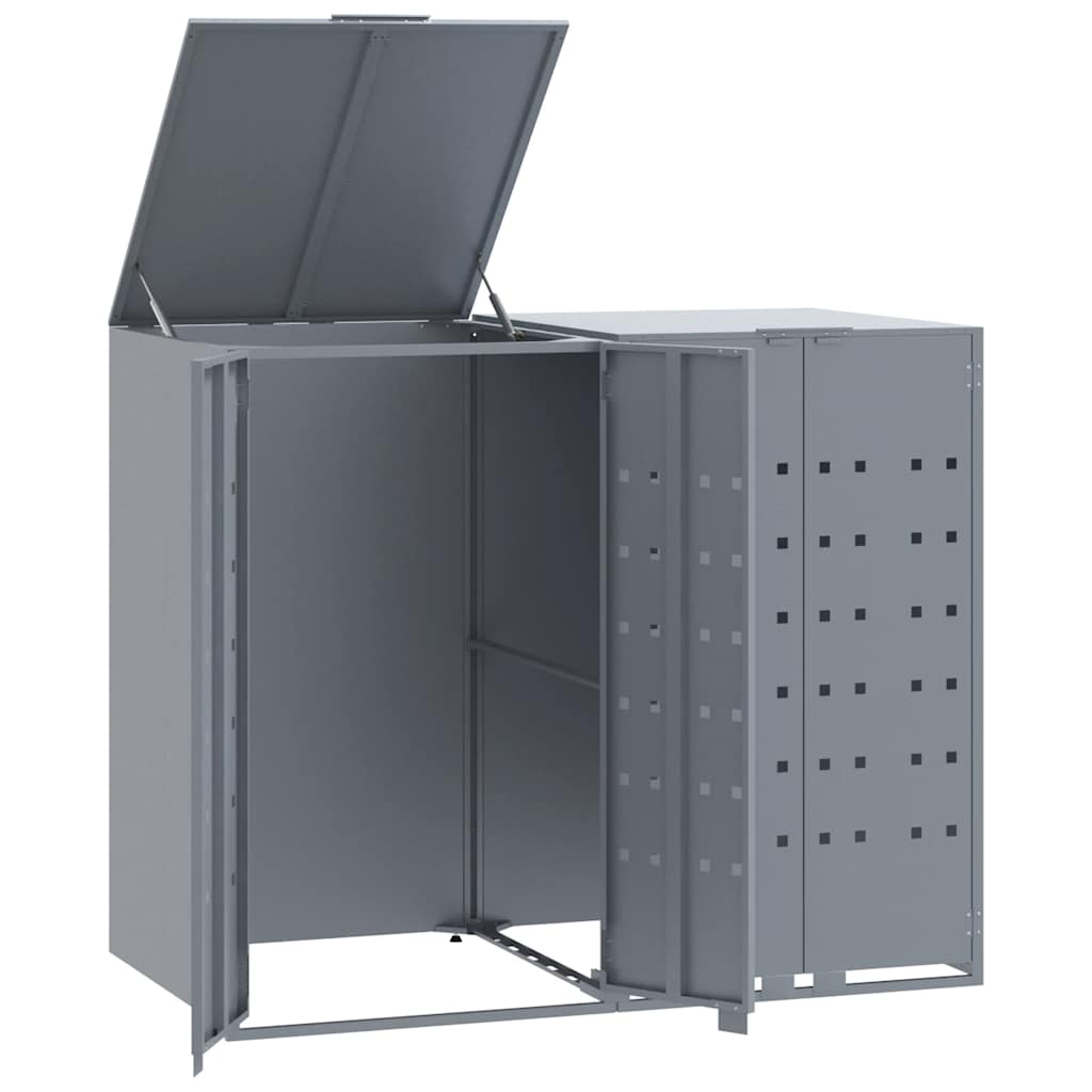 Mülltonnenbox Für 2 Tonnen 138X79X117 Cm Stahl