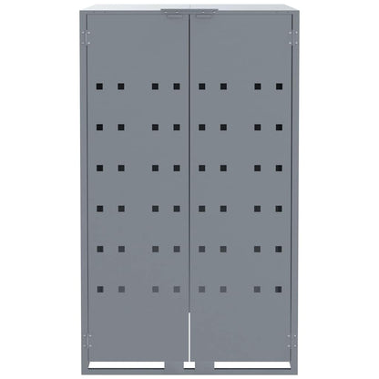 Mülltonnenbox Für 2 Tonnen 138X79X117 Cm Stahl