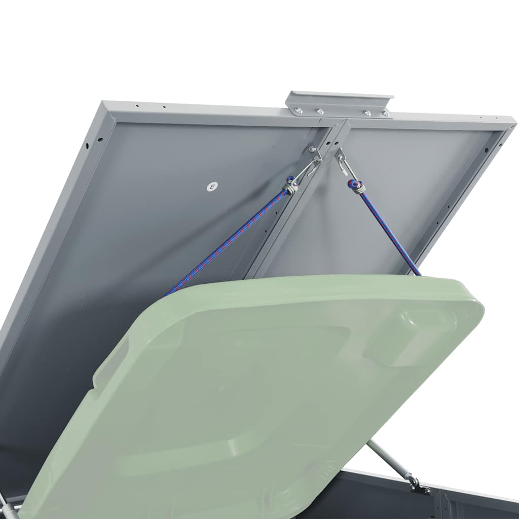Mülltonnenbox Für 2 Tonnen 138X79X117 Cm Stahl