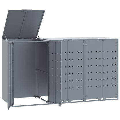 Mülltonnenbox Für 3 Tonnen 207X79X117 Cm Stahl