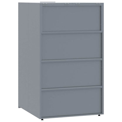 Mülltonnenbox Für 4 Tonnen 276X79X117 Cm Stahl