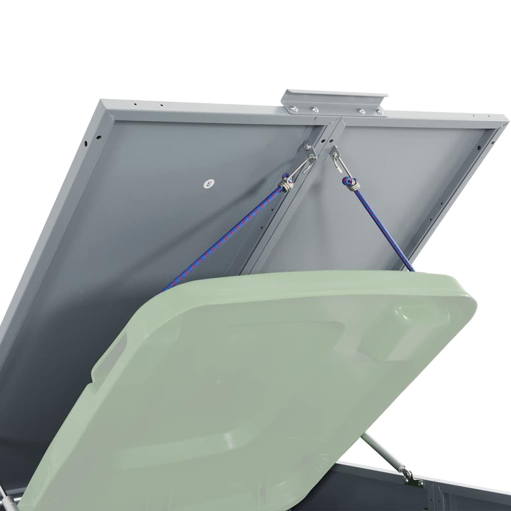 Mülltonnenbox Für 4 Tonnen 276X79X117 Cm Stahl