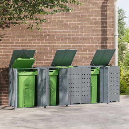 Mülltonnenbox Für 5 Tonnen 345X79X117 Cm Stahl