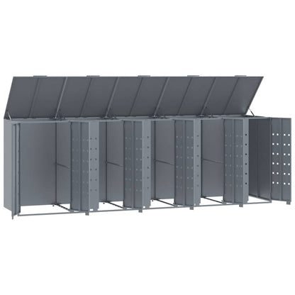 Mülltonnenbox Für 5 Tonnen 345X79X117 Cm Stahl