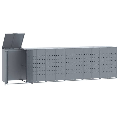 Mülltonnenbox Für 6 Tonnen 414X79X117 Cm Stahl