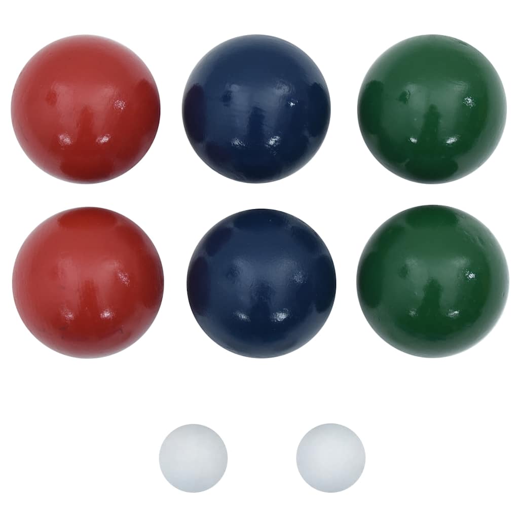 8-Tlg. Boccia-Spielset Mit Tragetasche Massivholz Kiefer