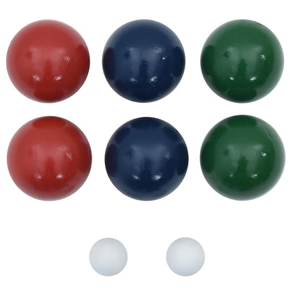 8-Tlg. Boccia-Spielset Mit Tragetasche Massivholz Kiefer