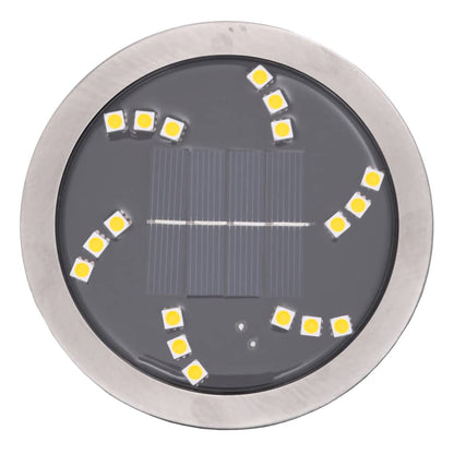 Solar-Bodenleuchten Mit Erdspieß 4 Stk. Warmweiß