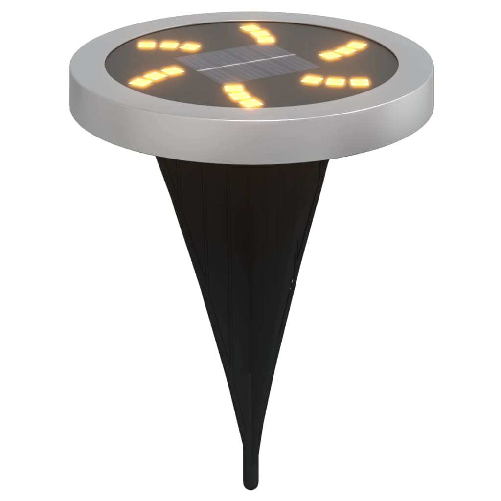 Solar-Bodenleuchten Mit Erdspieß 12 Stk. Warmweiß