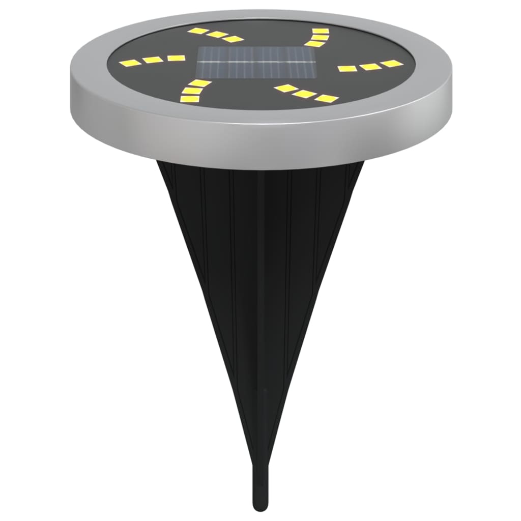 Solar-Bodenleuchten Mit Erdspieß 12 Stk. Warmweiß