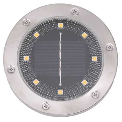 Solar-Bodenleuchten Mit Erdspieß 4 Stk. Warmweiß