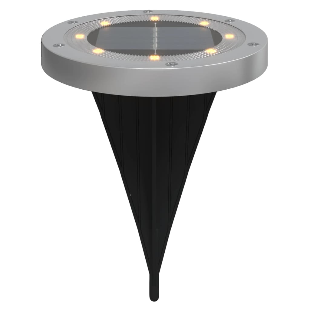 Solar-Bodenleuchten Mit Erdspieß 12 Stk. Warmweiß