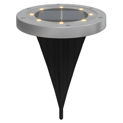 Solar-Bodenleuchten Mit Erdspieß 12 Stk. Warmweiß