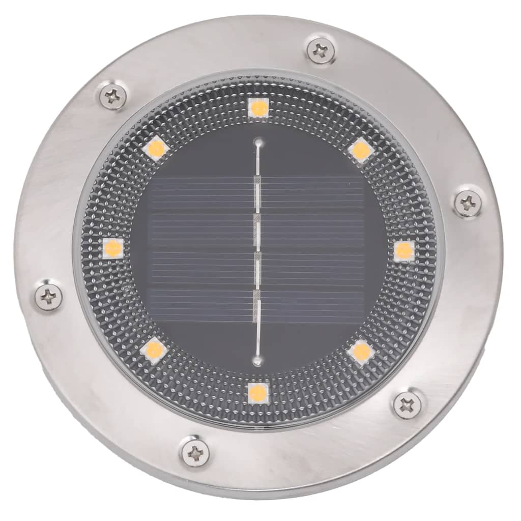 Solar-Bodenleuchten Mit Erdspieß 12 Stk. Warmweiß