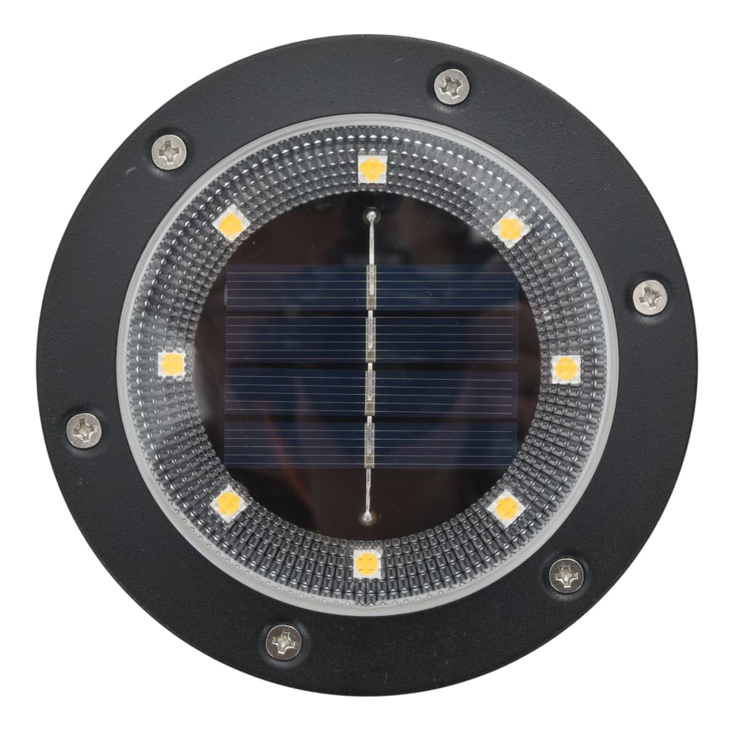Solar-Bodenleuchten Mit Erdspieß 4 Stk. Warmweiß