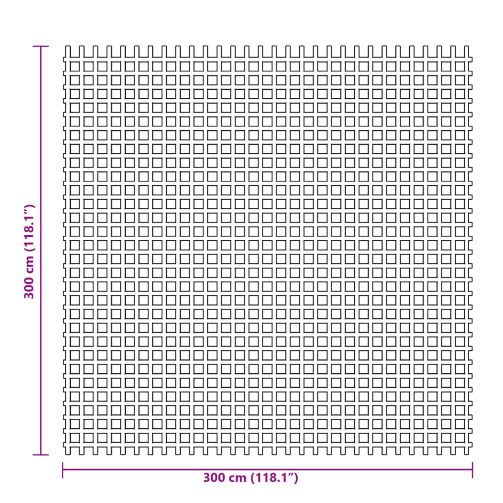 Zeltteppich 3X3 M