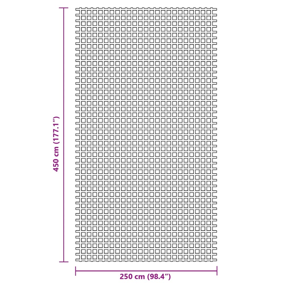 Zeltteppich 4,5X2,5 M