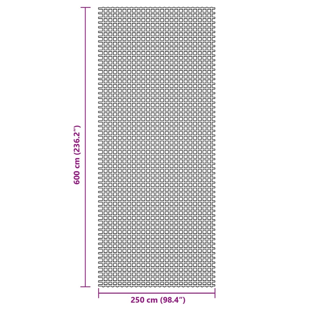Zeltteppich 6X2,5 M