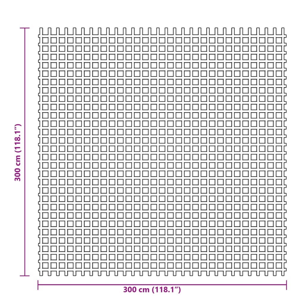 Zeltteppich 3X3 M