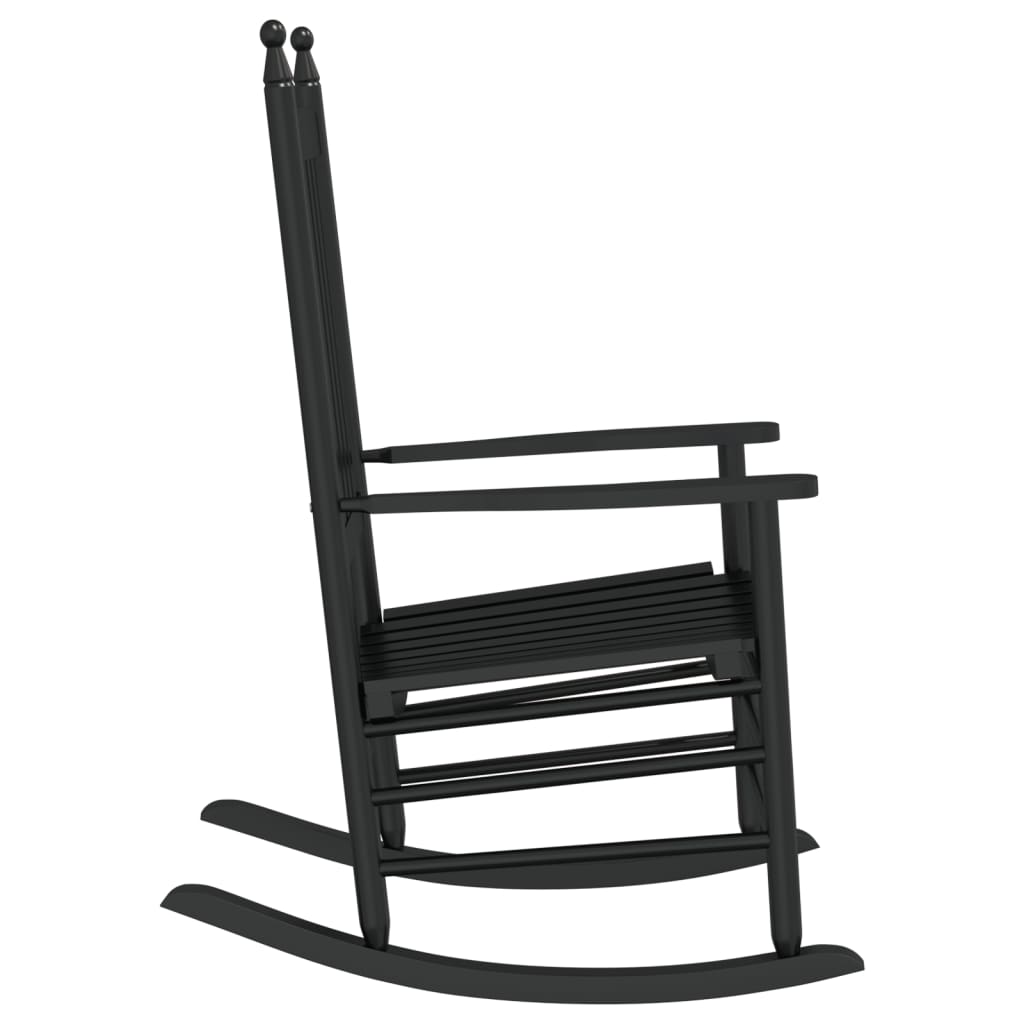 Schaukelstühle Mit Gebogenen Sitzen 2 Stk. Pappelholz