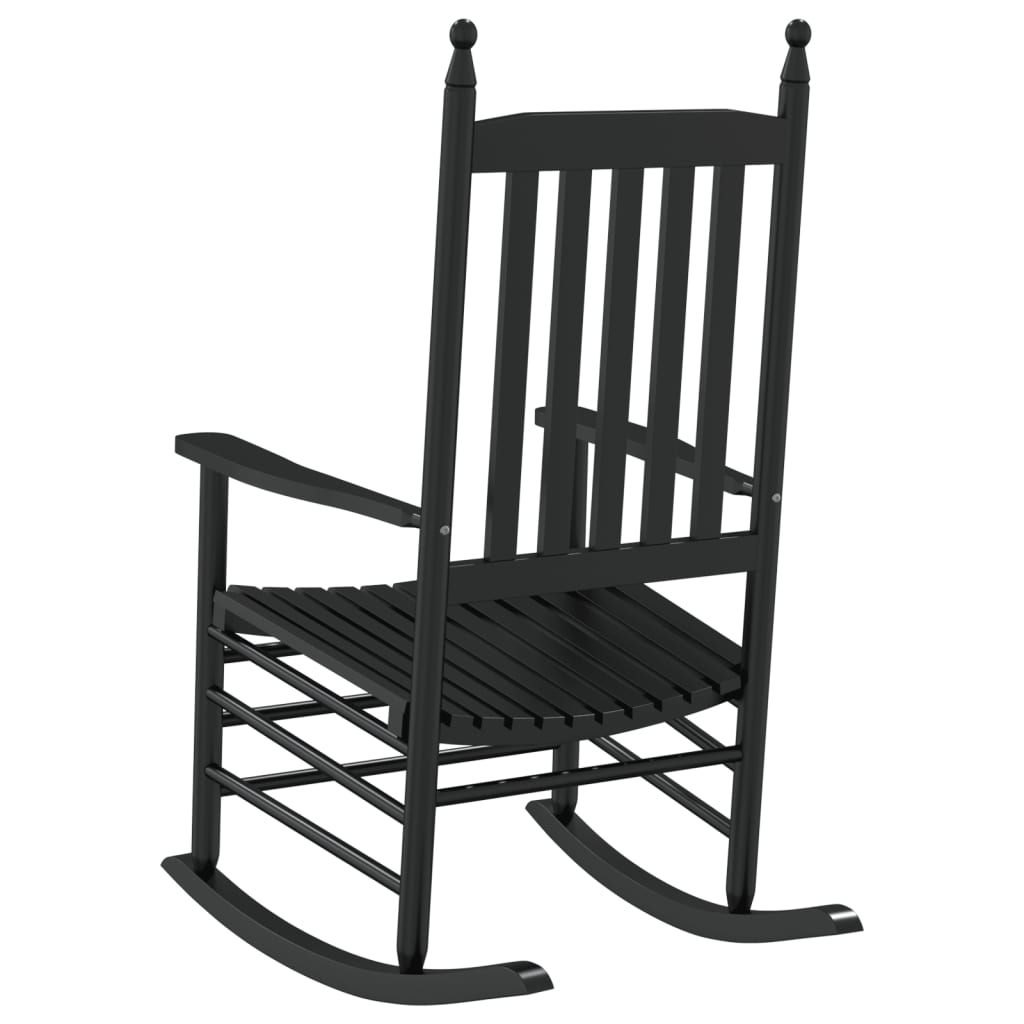 Schaukelstühle Mit Gebogenen Sitzen 2 Stk. Pappelholz