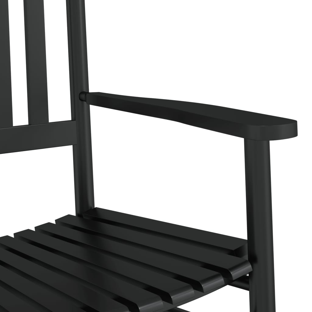 Schaukelstühle Mit Gebogenen Sitzen 2 Stk. Pappelholz