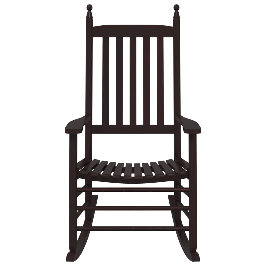 Schaukelstühle Mit Gebogenen Sitzen 2 Stk. Pappelholz