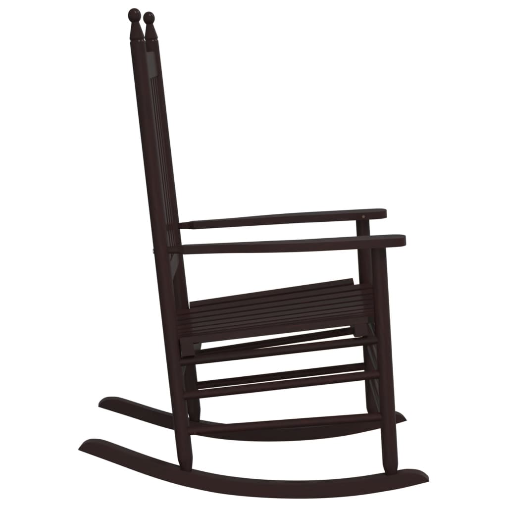 Schaukelstühle Mit Gebogenen Sitzen 2 Stk. Pappelholz