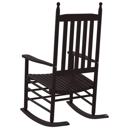 Schaukelstühle Mit Gebogenen Sitzen 2 Stk. Pappelholz