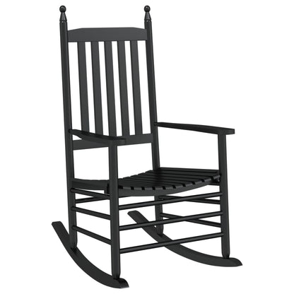 Schaukelstühle 2 Stk. Mit Klapptisch Massivholz Pappel
