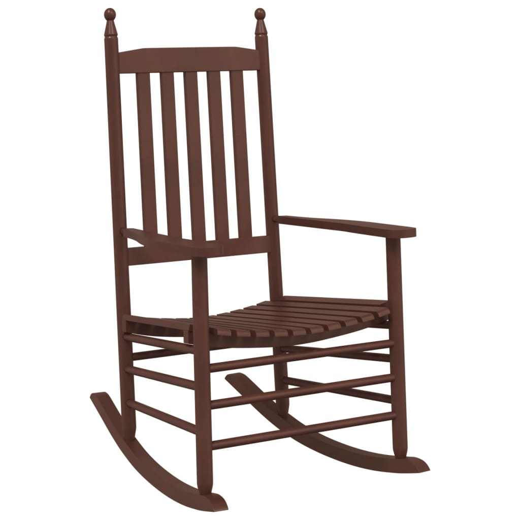 Schaukelstühle 2 Stk. Mit Klapptisch Massivholz Pappel