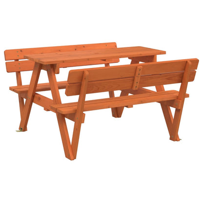 Picknicktisch Für 4 Kinder Mit Sonnenschirm Massivholz Tanne
