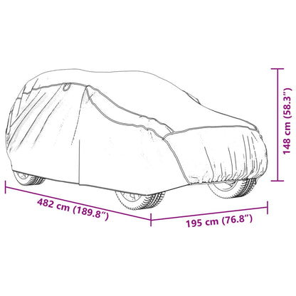 Vidax Autoabdeckung Für Suv Hageschutz Vo Grau & Sibern