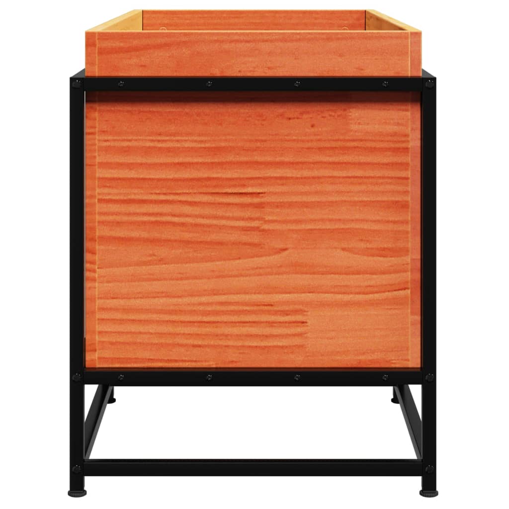 Pflanzkübel Wachsbraun 80X40X50 Cm Massivholz Kiefer
