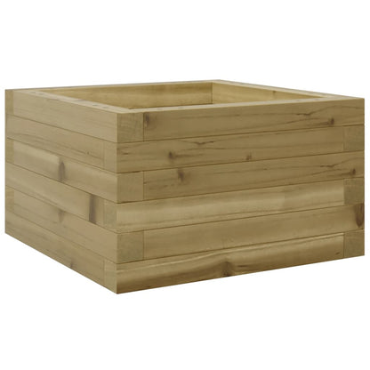 Pflanzkübel 40X40X23 Cm Kiefernholz Imprägniert Natürlich Imprägniert