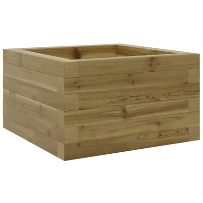 Pflanzkübel 40X40X23 Cm Kiefernholz Imprägniert Natürlich Imprägniert
