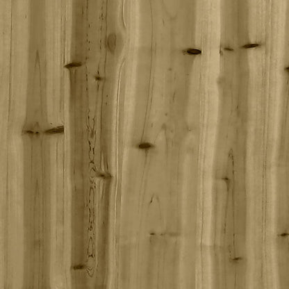 Pflanzkübel 40X40X23 Cm Kiefernholz Imprägniert Natürlich Imprägniert