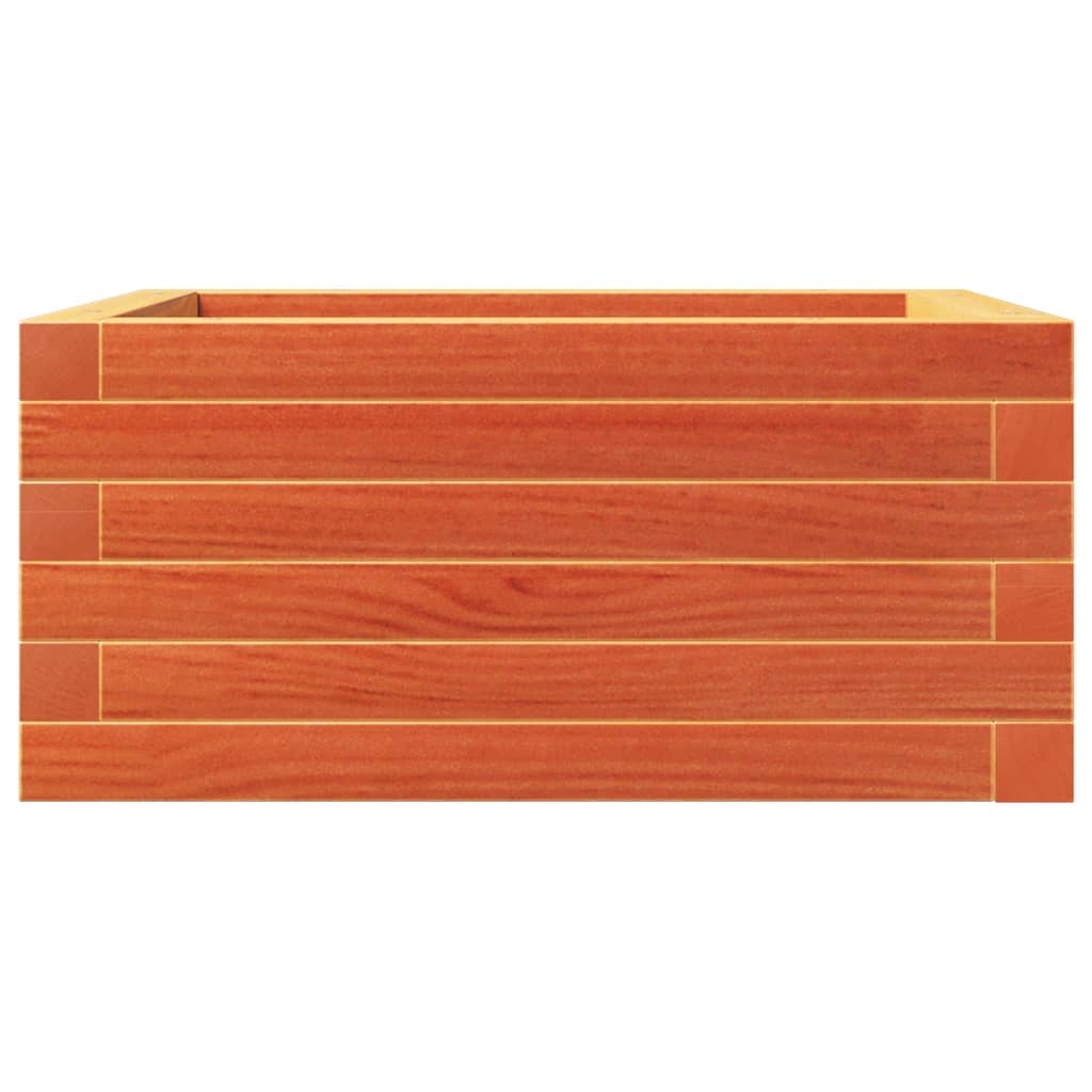 Pflanzkübel 50X50X23 Cm Massivholz Kiefer Wachsbraun