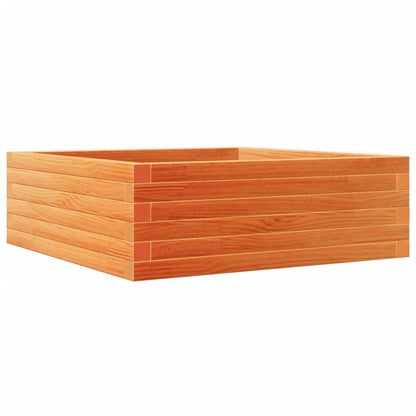 Pflanzkübel 70X70X23 Cm Massivholz Kiefer Wachsbraun