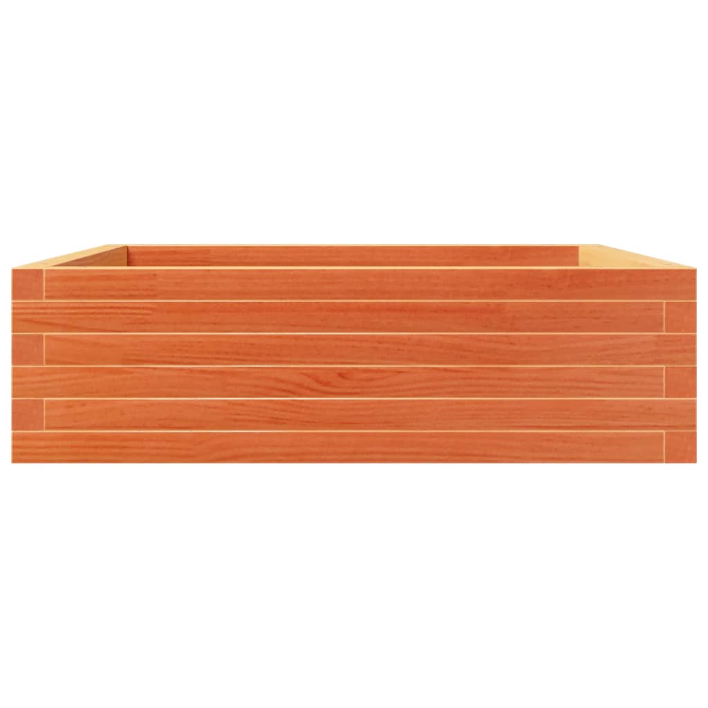 Pflanzkübel 80X80X23 Cm Massivholz Kiefer Wachsbraun