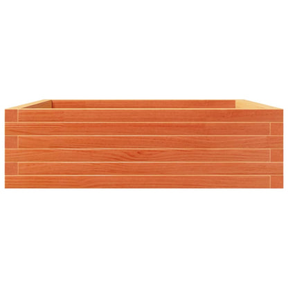 Pflanzkübel 80X80X23 Cm Massivholz Kiefer Wachsbraun