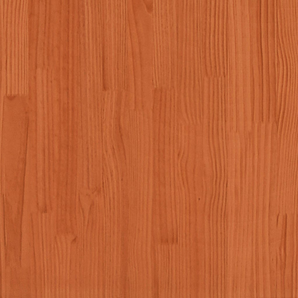 Pflanzkübel 80X80X23 Cm Massivholz Kiefer Wachsbraun