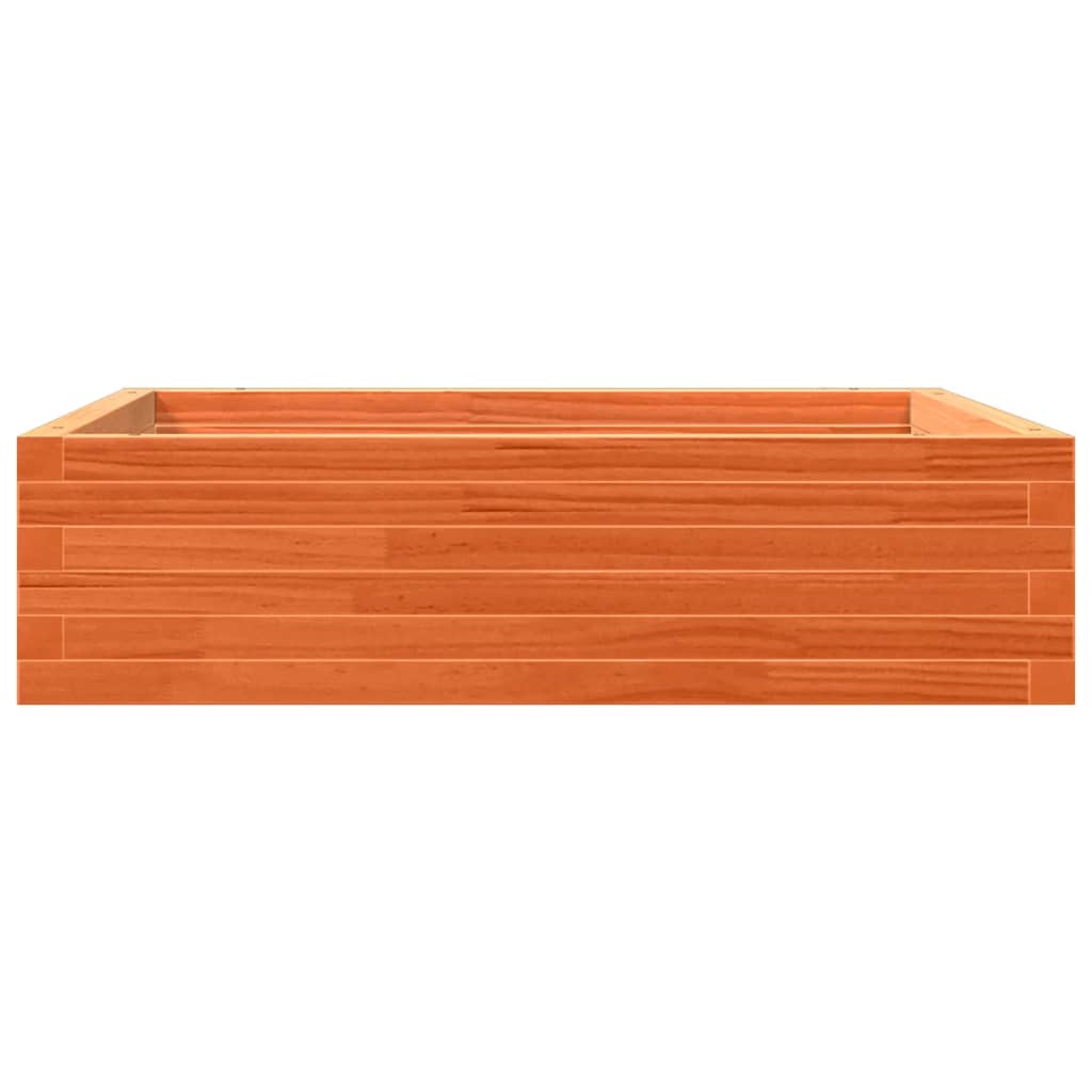 Pflanzkübel 90X90X23 Cm Massivholz Kiefer Wachsbraun