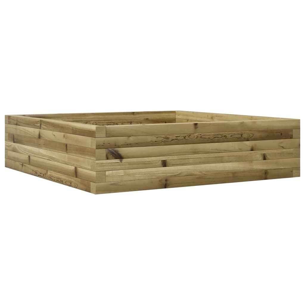 Pflanzkübel 90X90X23 Cm Kiefernholz Imprägniert Natürlich Imprägniert