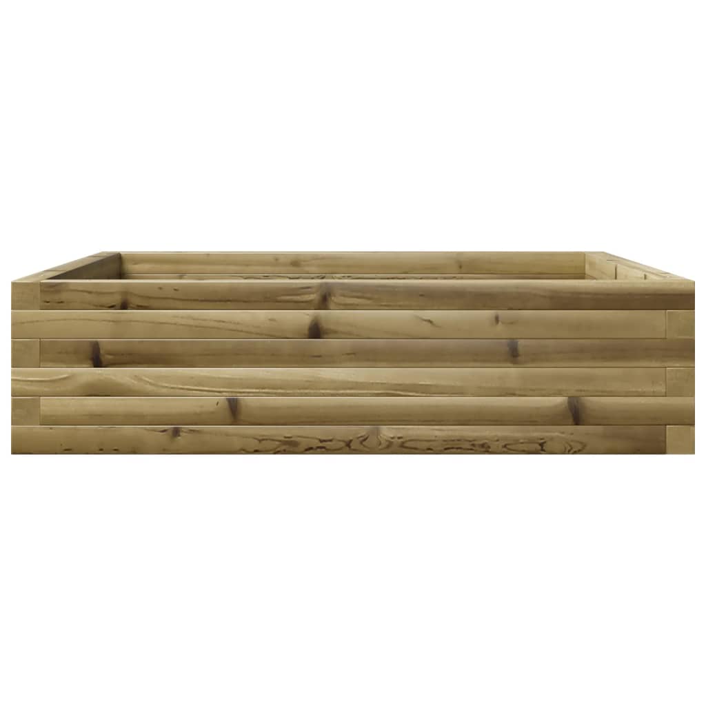 Pflanzkübel 90X90X23 Cm Kiefernholz Imprägniert Natürlich Imprägniert
