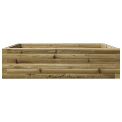 Pflanzkübel 90X90X23 Cm Kiefernholz Imprägniert Natürlich Imprägniert