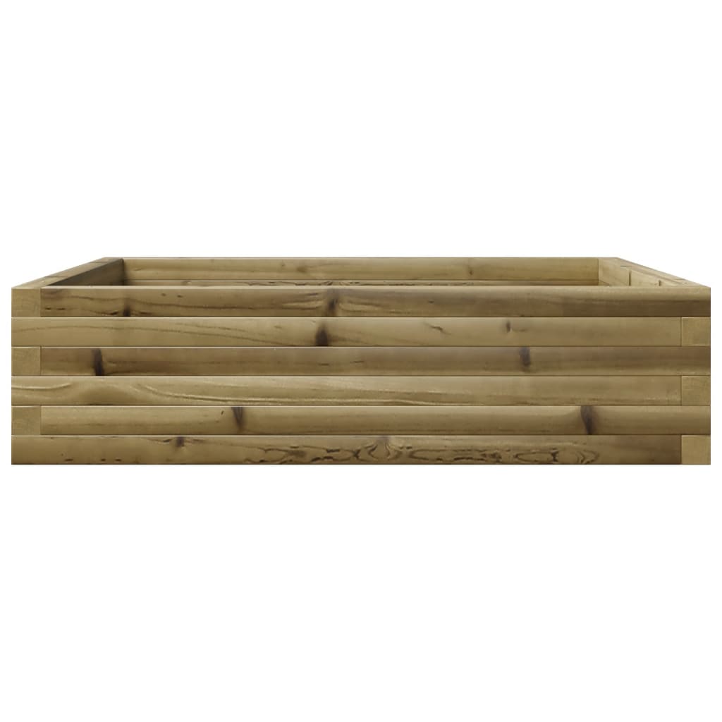 Pflanzkübel 90X90X23 Cm Kiefernholz Imprägniert Natürlich Imprägniert