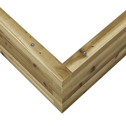 Pflanzkübel 90X90X23 Cm Kiefernholz Imprägniert Natürlich Imprägniert